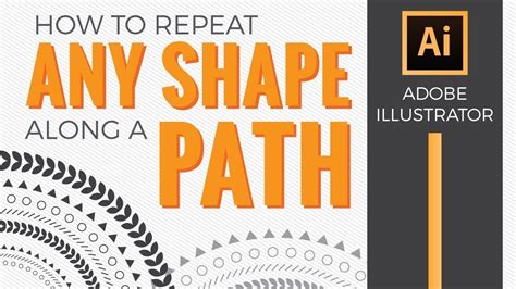 repeat shape along path illustrator